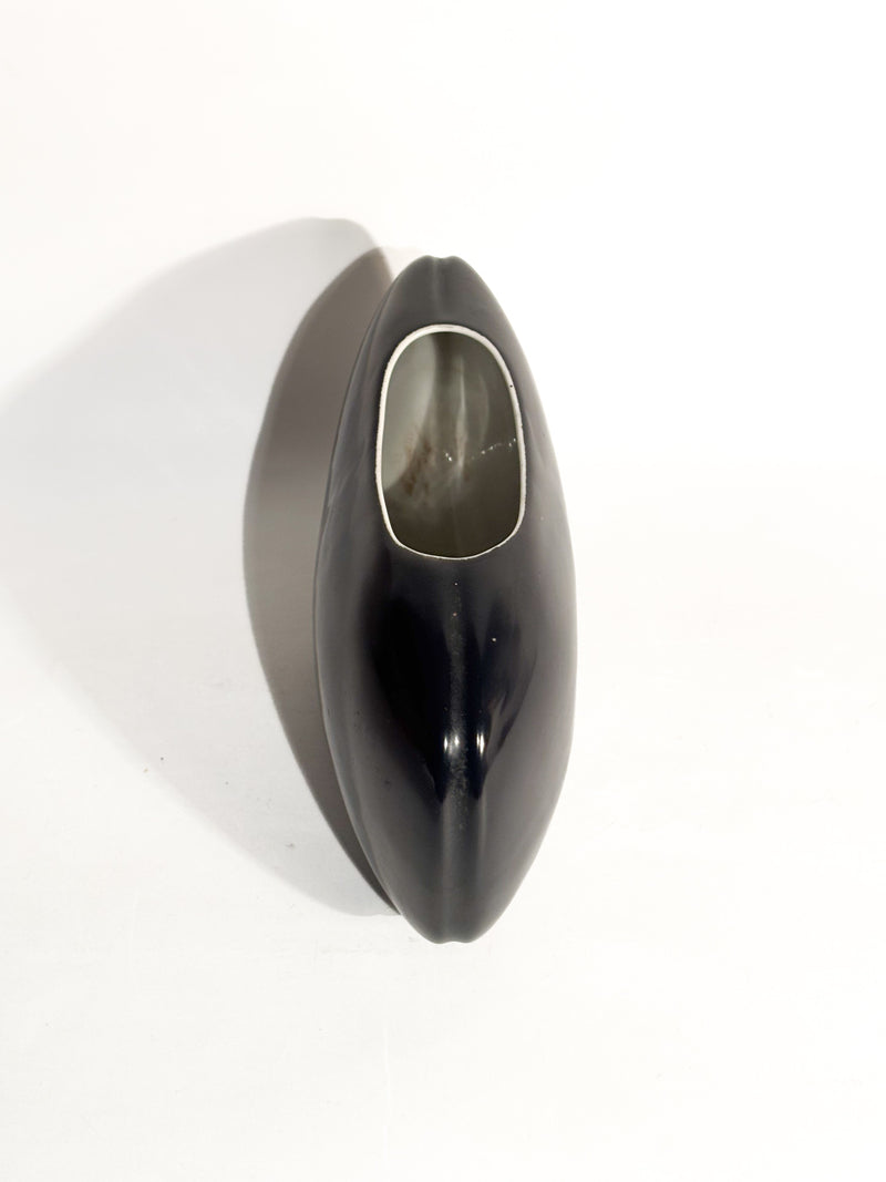 Vaso in Porcellana Dipinta a mano di C.A.B. Firenze Anni 60