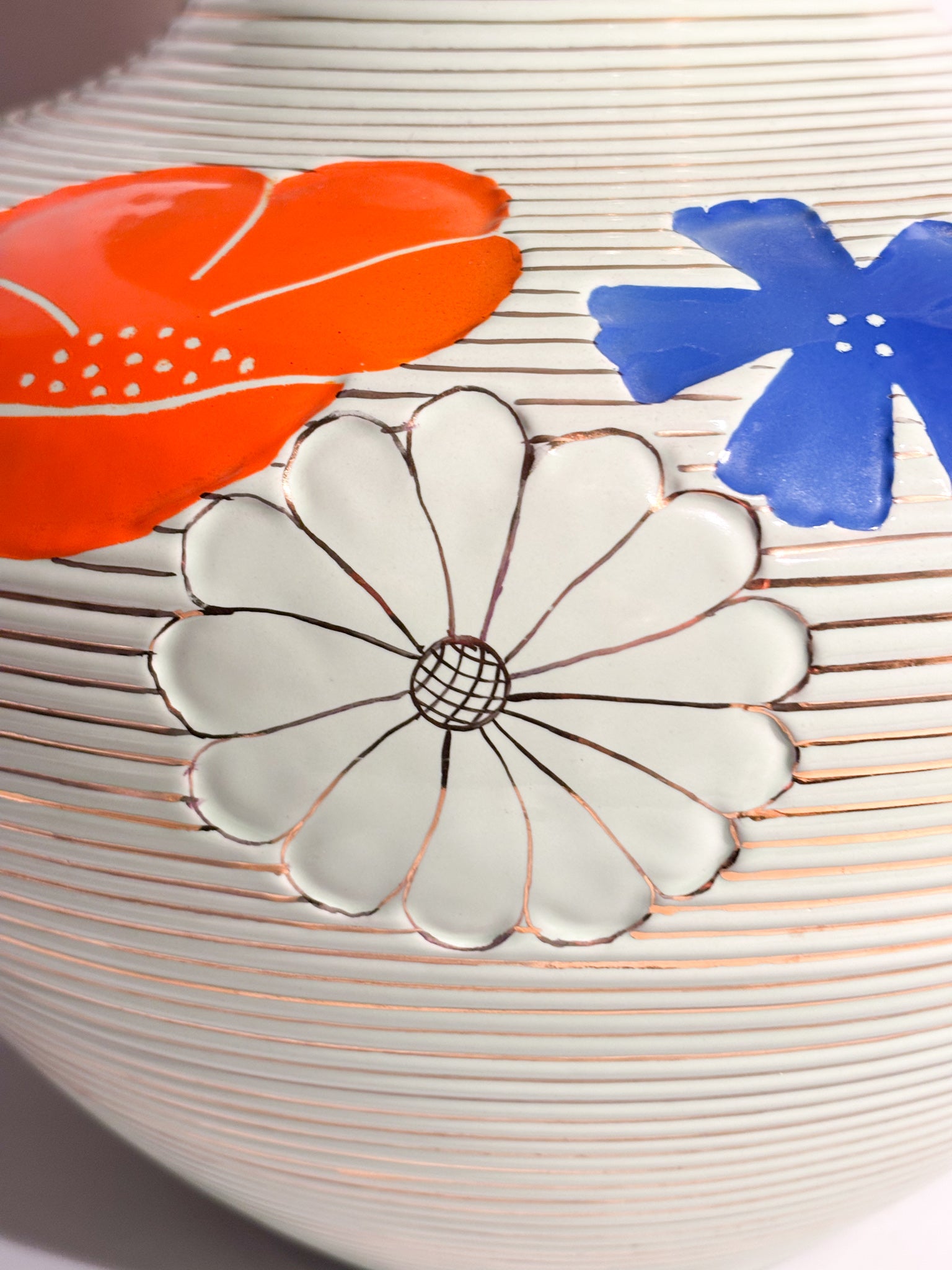 Vaso in Ceramica Smaltata di Pucci Umbertide Anni 50