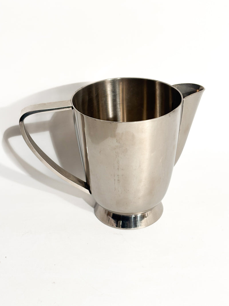 Lattiera e Teiera in Alpacca Argentata di Gio Ponti per Fratelli Calderoni Anni 50