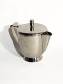 Lattiera e Teiera in Alpacca Argentata di Gio Ponti per Fratelli Calderoni Anni 50