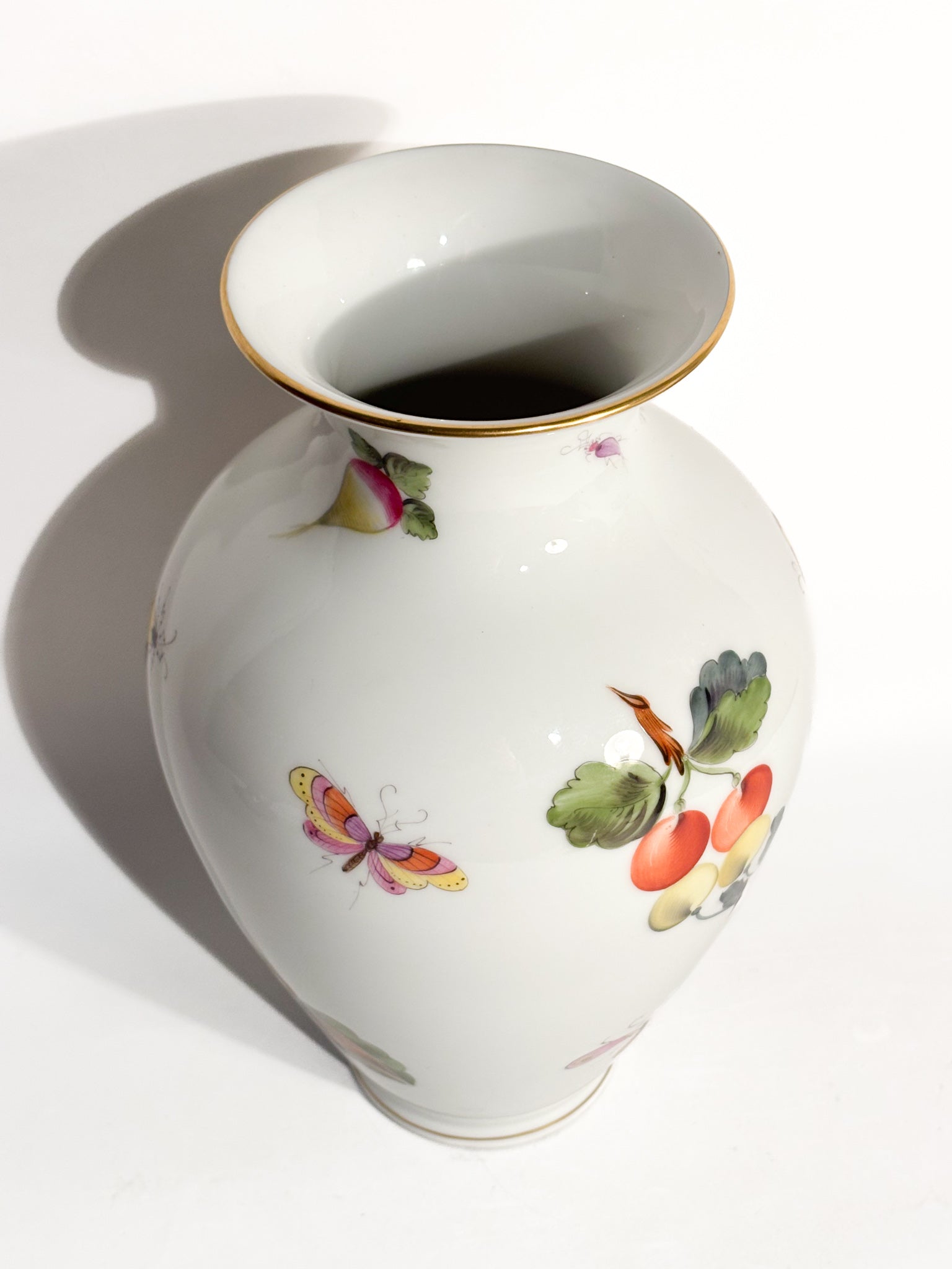 Vaso in Porcellana di Herend Market Garden Anni 80