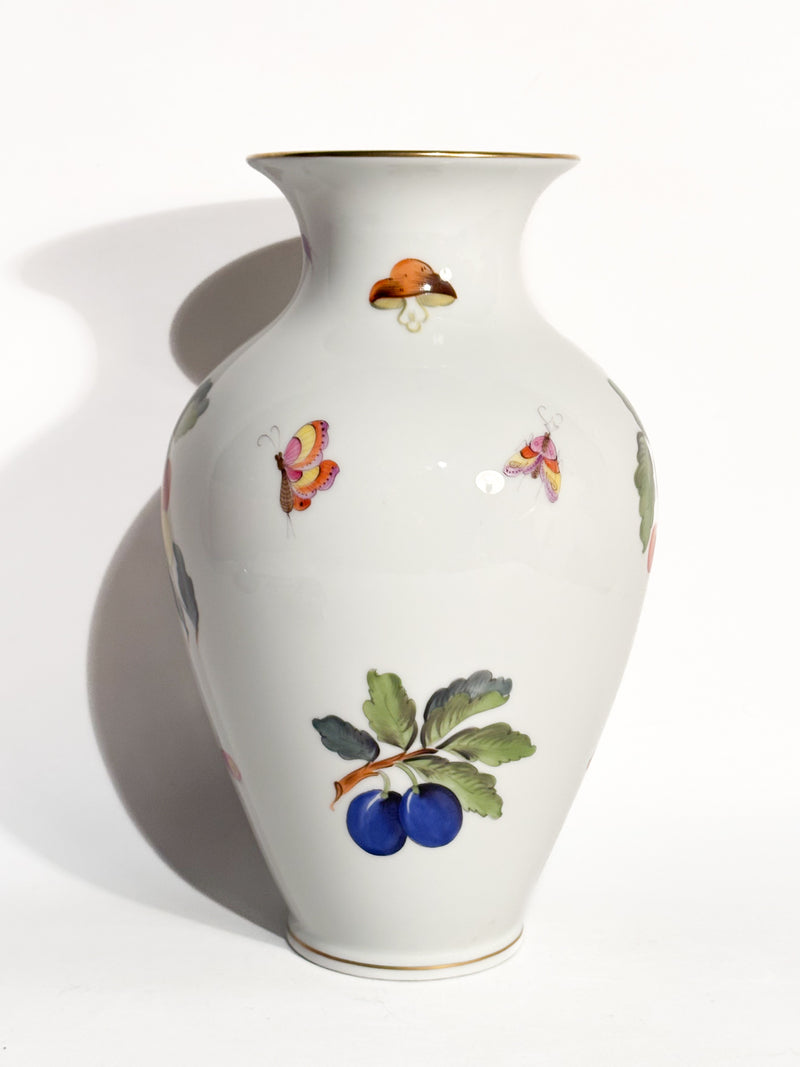 Vaso in Porcellana di Herend Market Garden Anni 80