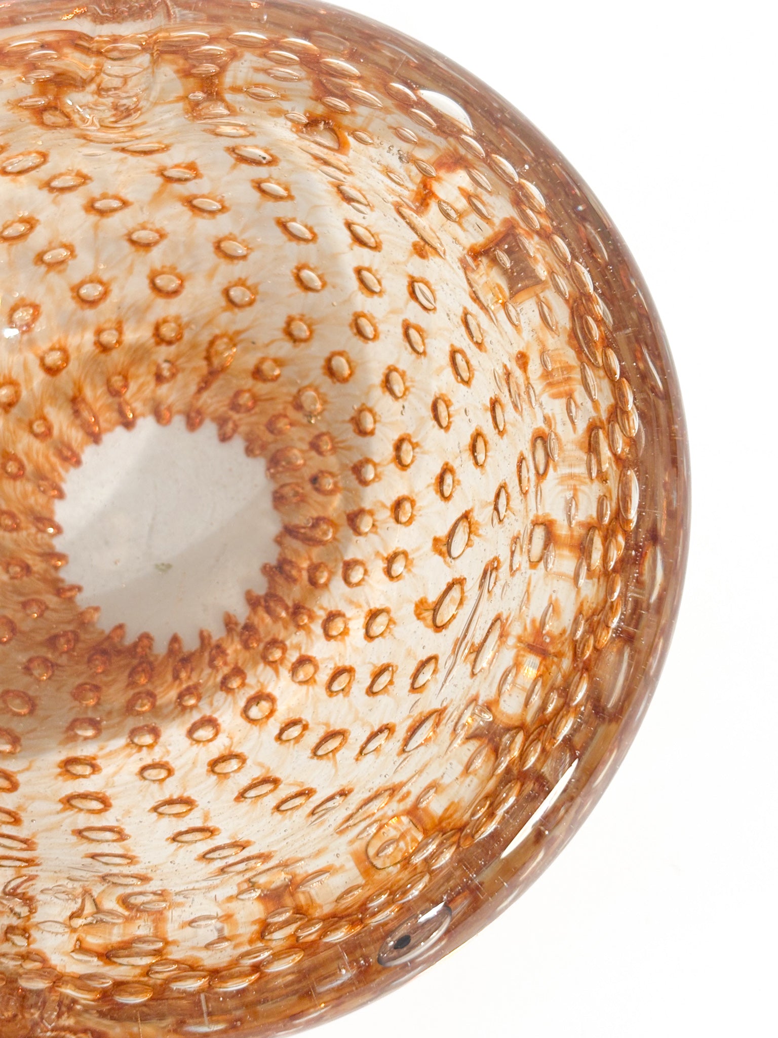 Posacenere e Portacandele in Vetro di Murano Dorato Anni 60