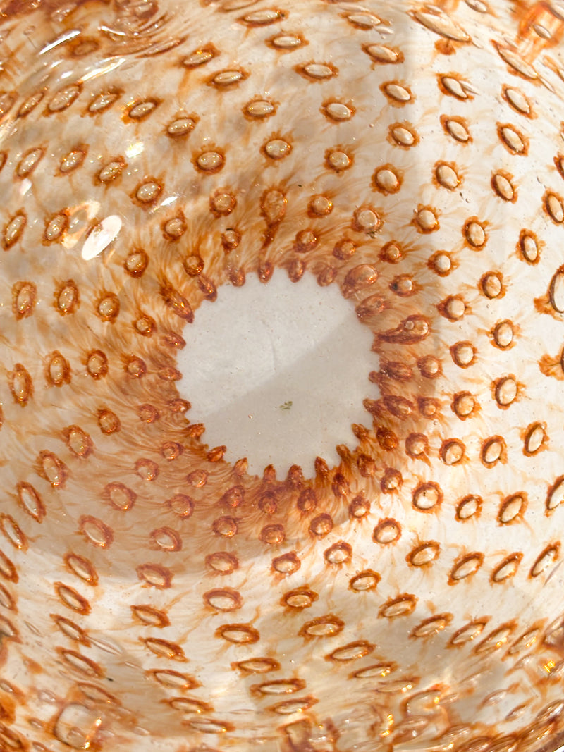 Posacenere e Portacandele in Vetro di Murano Dorato Anni 60