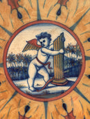 Piatto di Gualdo Tadino Dipinto a Mano Fine 1800