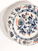 Piatto in Porcellana di Meissen Dipinta a Mano Anni 60