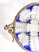 Centrotavola in Cristallo di Boemia e Bronzo Scolpito Primi Novecento