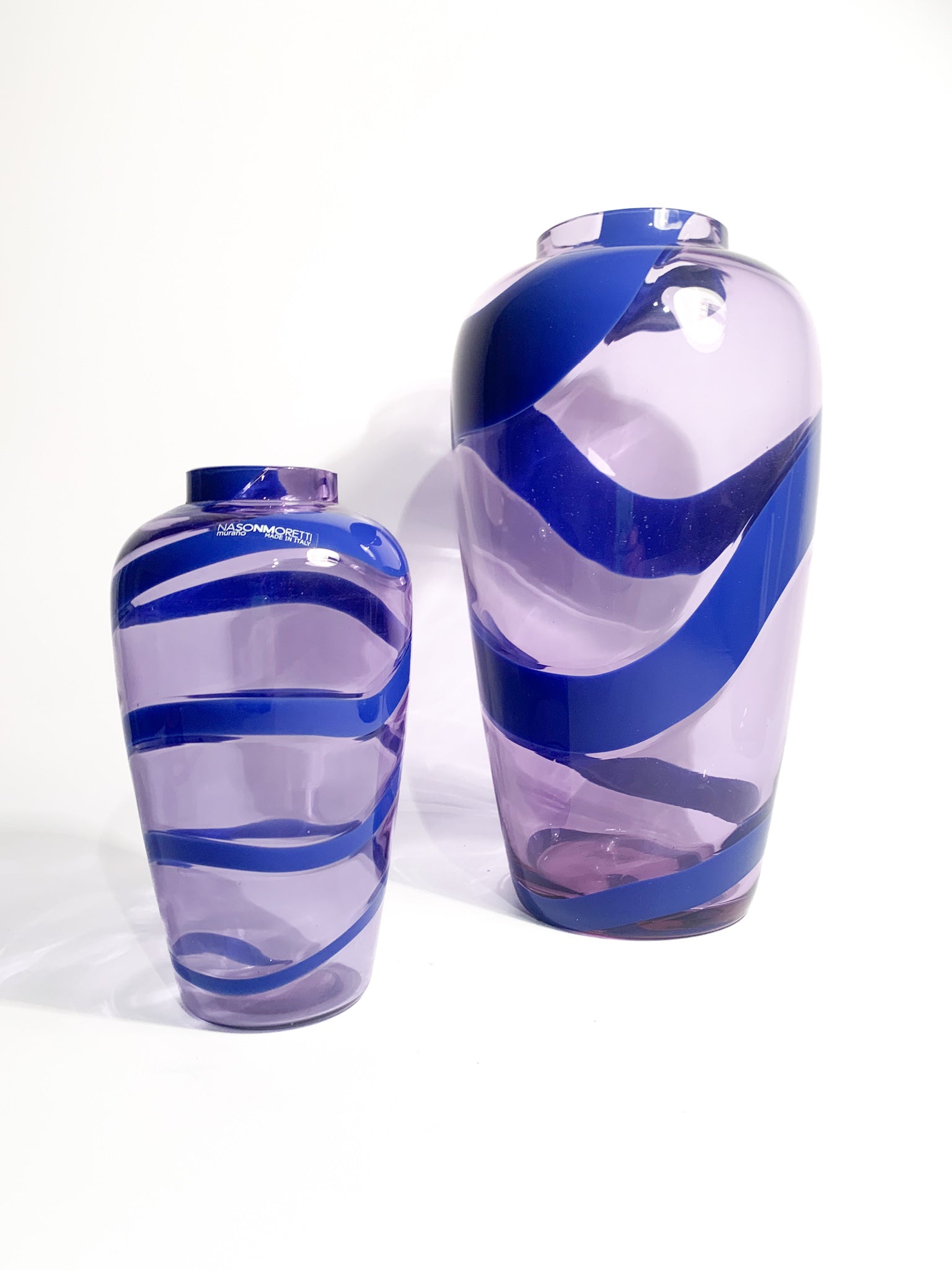 Murano Glass Snake Model Vase by Nason Moretti 1990s