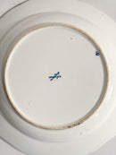 Piatto in Porcellana di Meissen Dipinta a Mano Anni 60