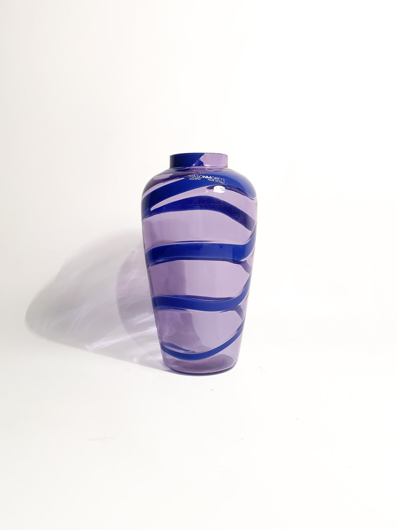 Murano Glass Snake Model Vase by Nason Moretti 1990s