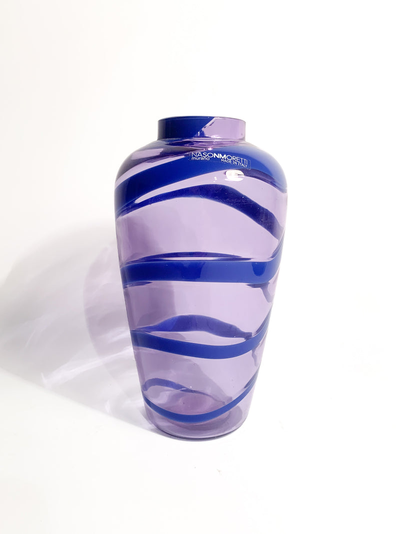 Murano Glass Snake Model Vase by Nason Moretti 1990s