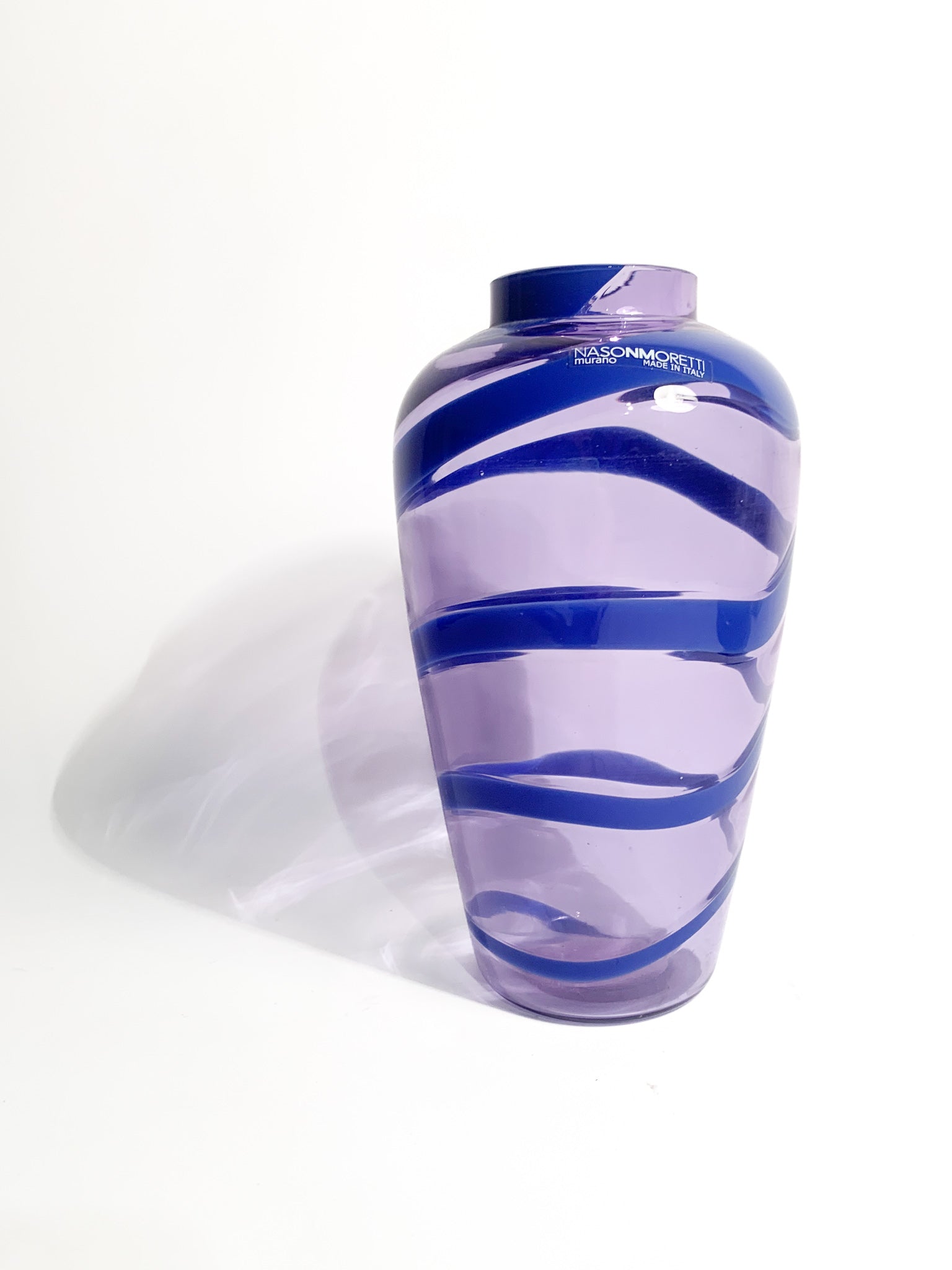 Murano Glass Snake Model Vase by Nason Moretti 1990s