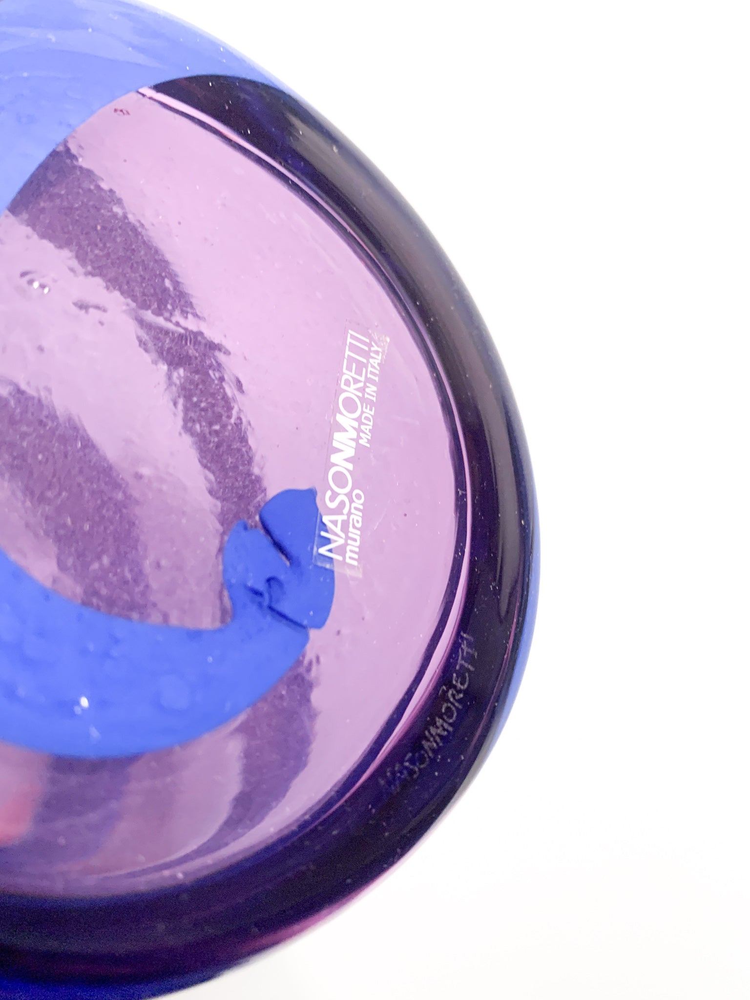 Murano Glass Snake Model Vase by Nason Moretti 1990s