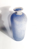 Scavo Light Blue Murano Glass Vase from the 1980s