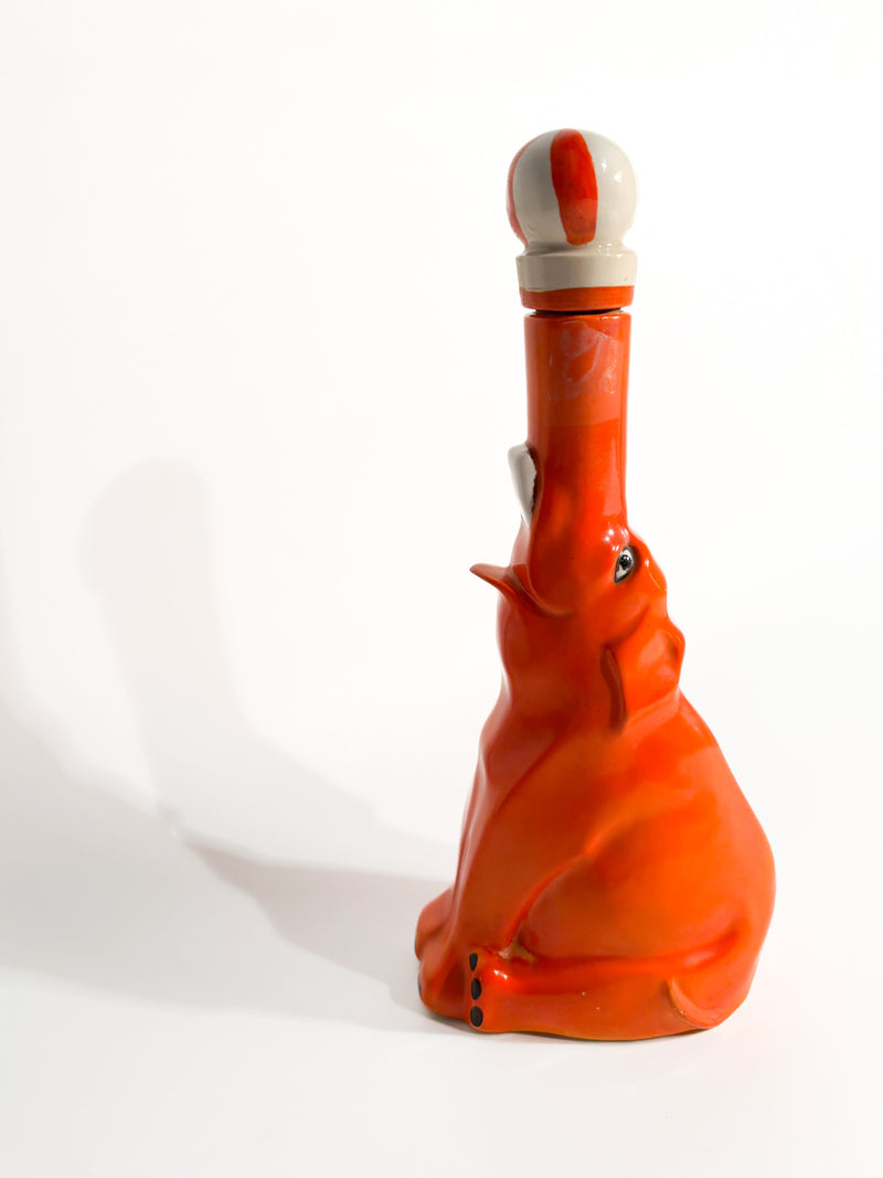 Ceramic Bottle in the Shape of a Circus Elephant by William Goebel, 1930s