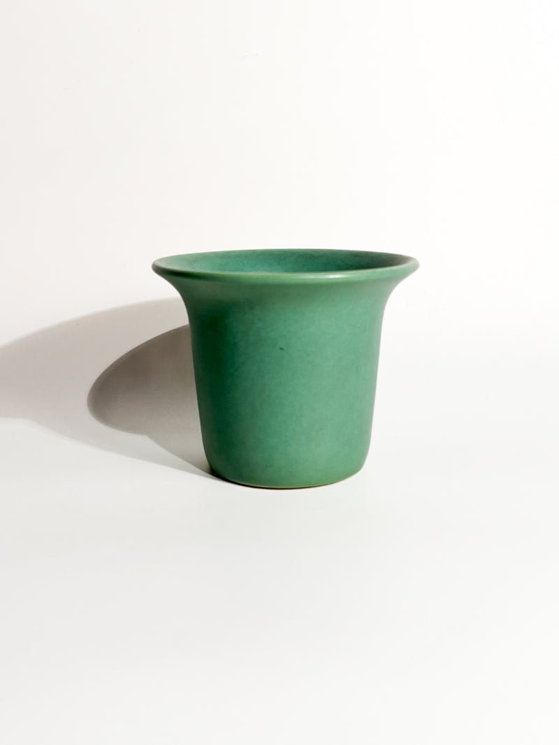 Green Ceramic Vase by Giovanni Gariboldi for Richard Ginori 1930s