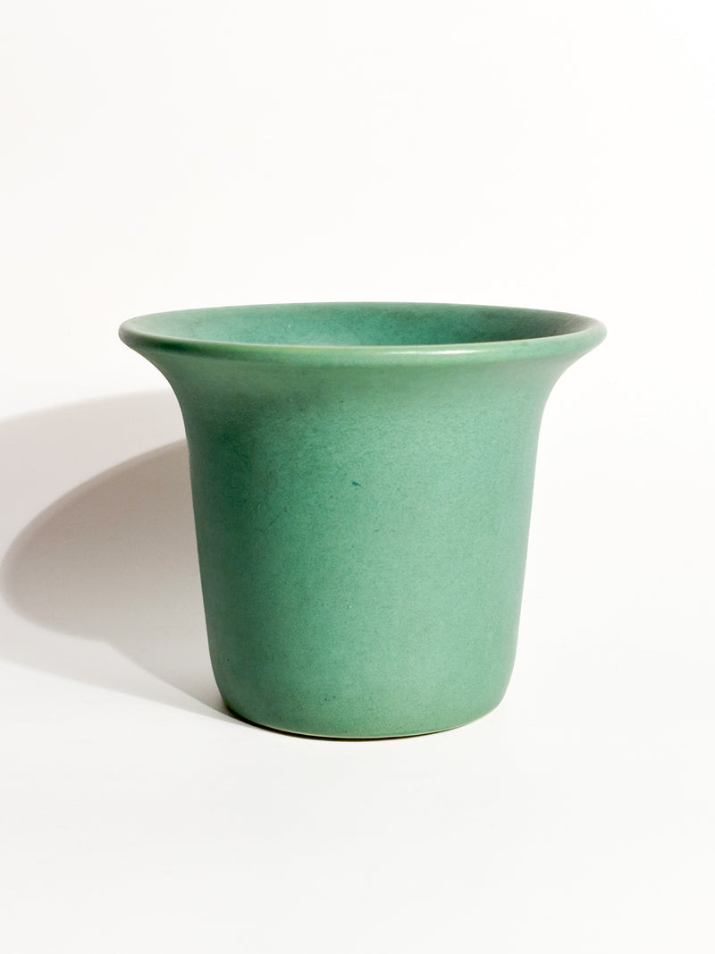 Green Ceramic Vase by Giovanni Gariboldi for Richard Ginori 1930s