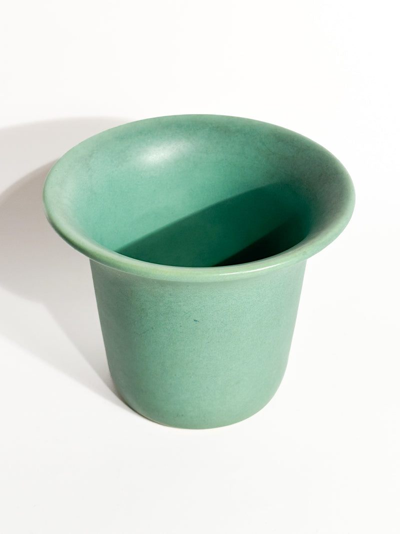 Green Ceramic Vase by Giovanni Gariboldi for Richard Ginori 1930s