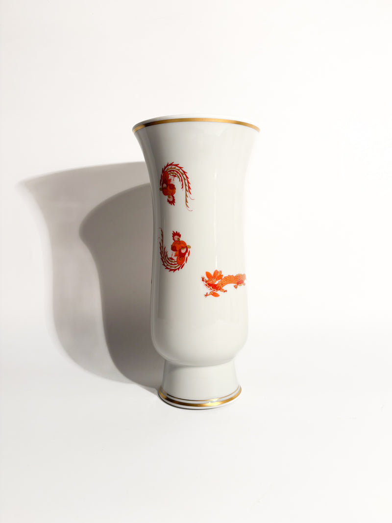 Meissen Red Court Dragon porcelain vase from the 1950s