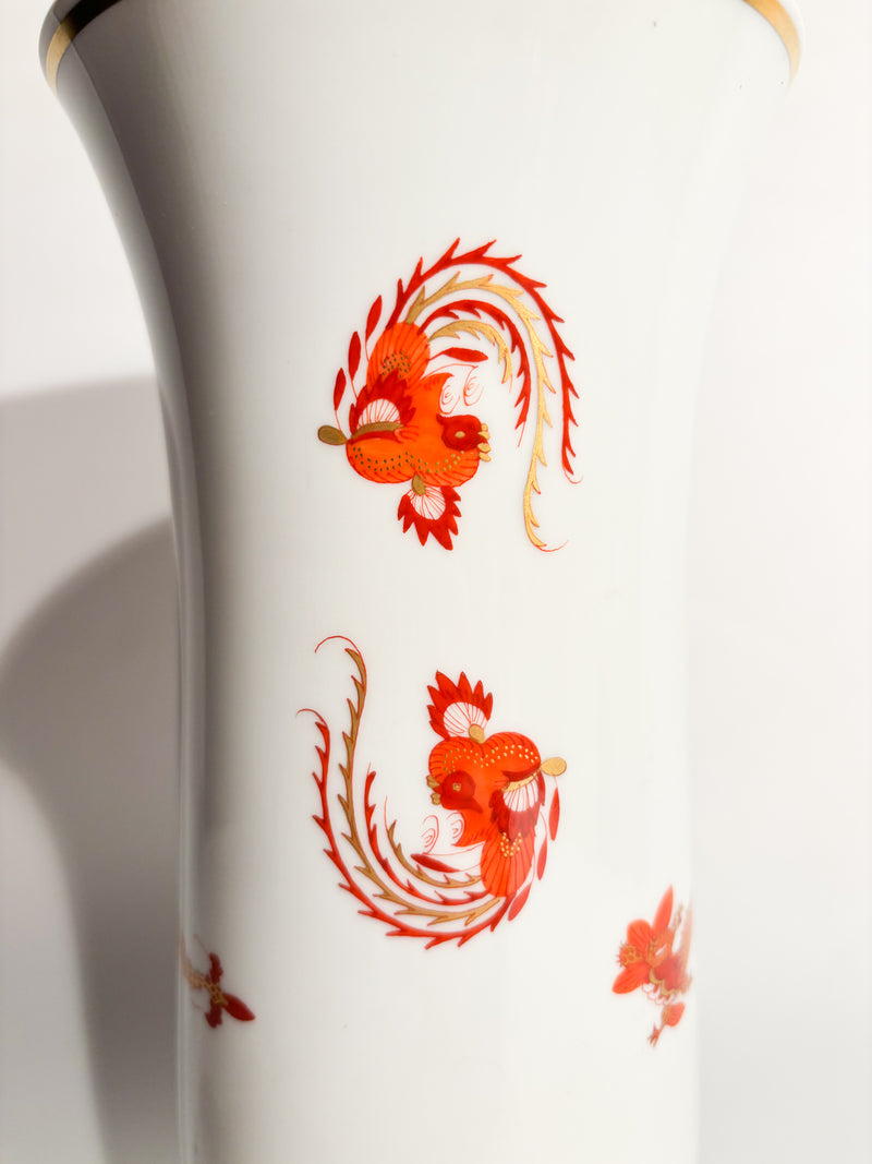 Meissen Red Court Dragon porcelain vase from the 1950s