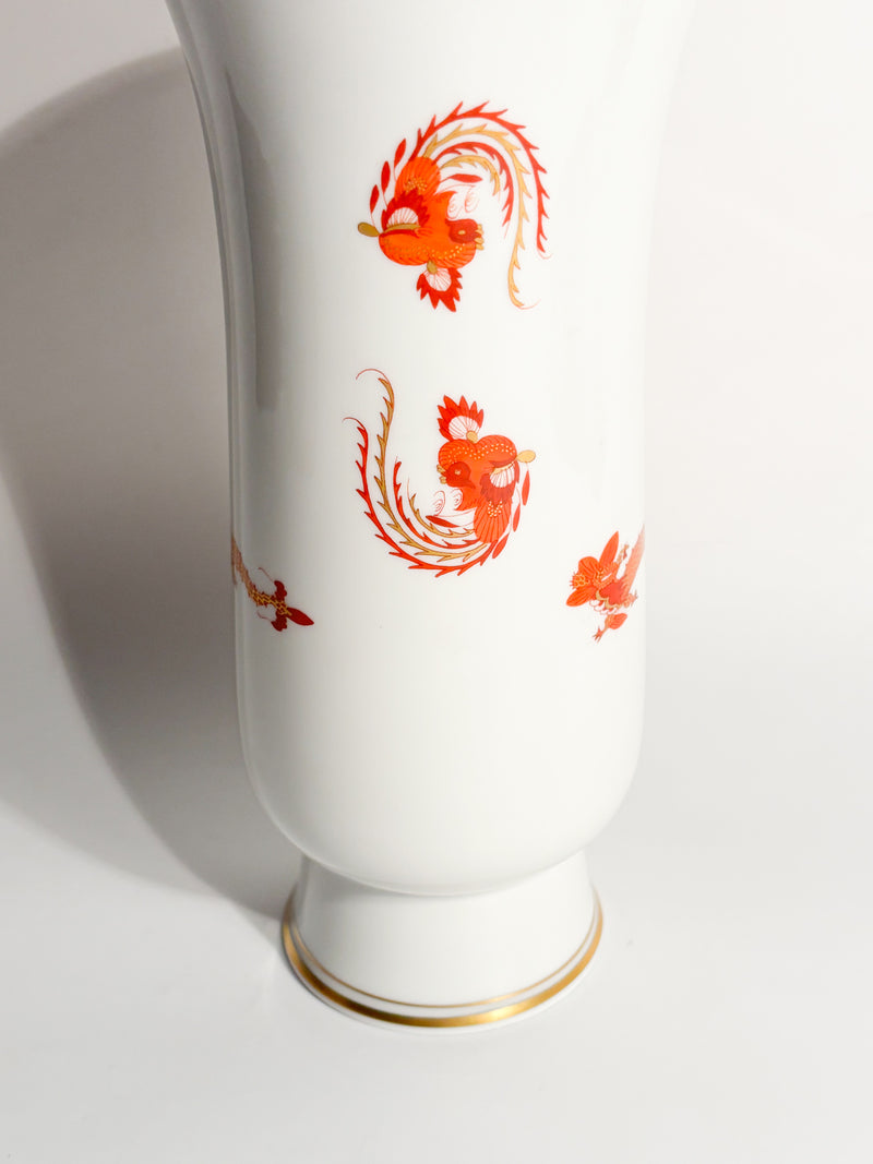 Meissen Red Court Dragon porcelain vase from the 1950s