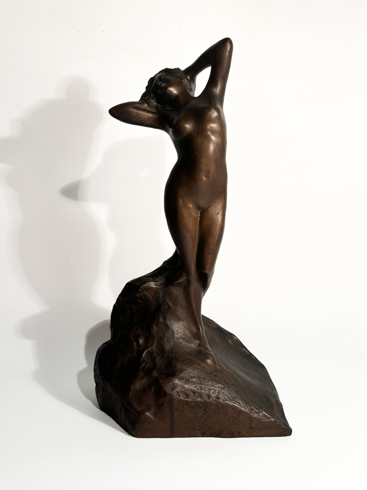 Female Nude Bronze Sculpture by Vincenzo Aurisicchio from 1800