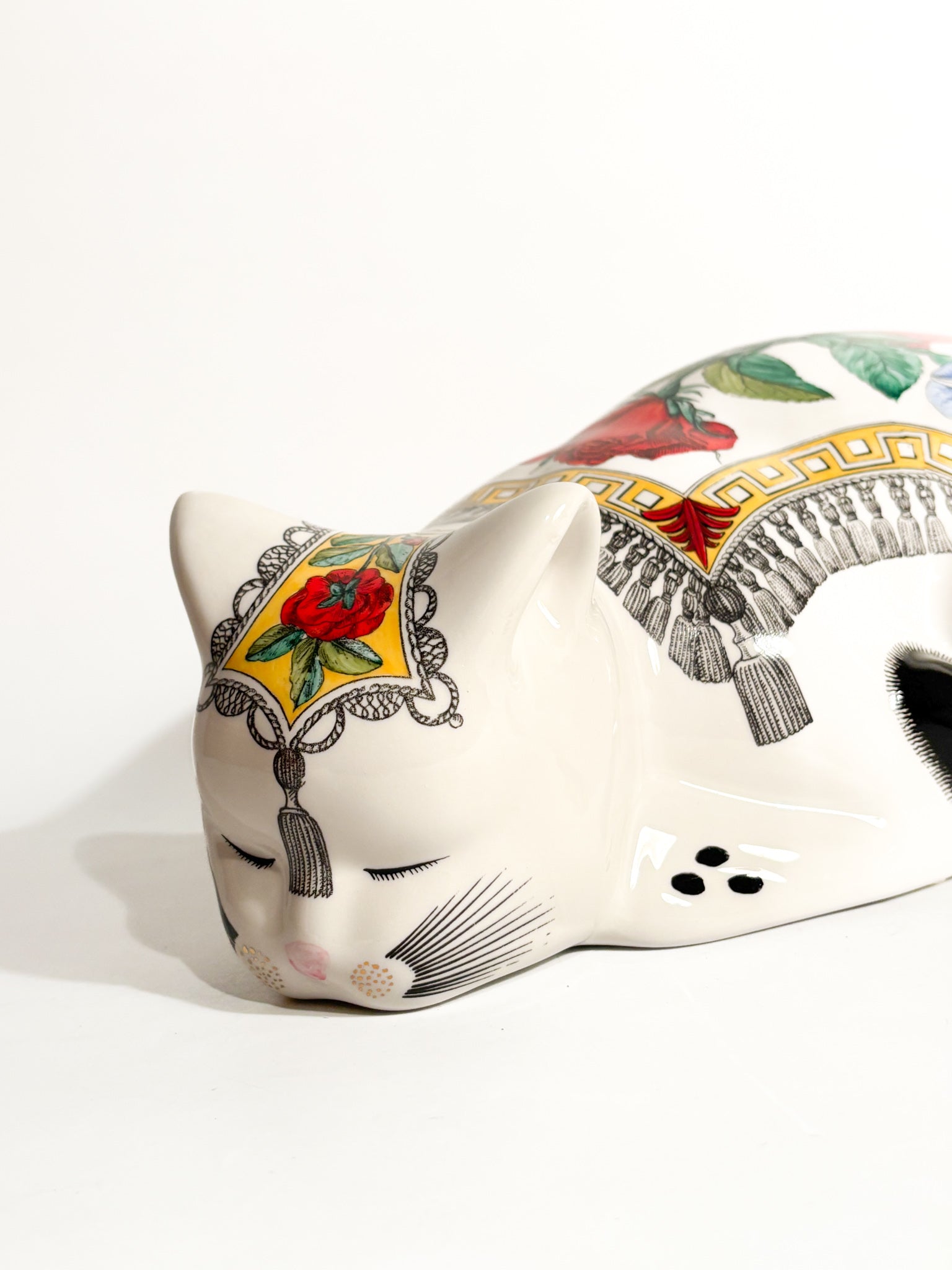 Scultura in Ceramica "Gatto Mantellato" di Piero Fornasetti Anni 50