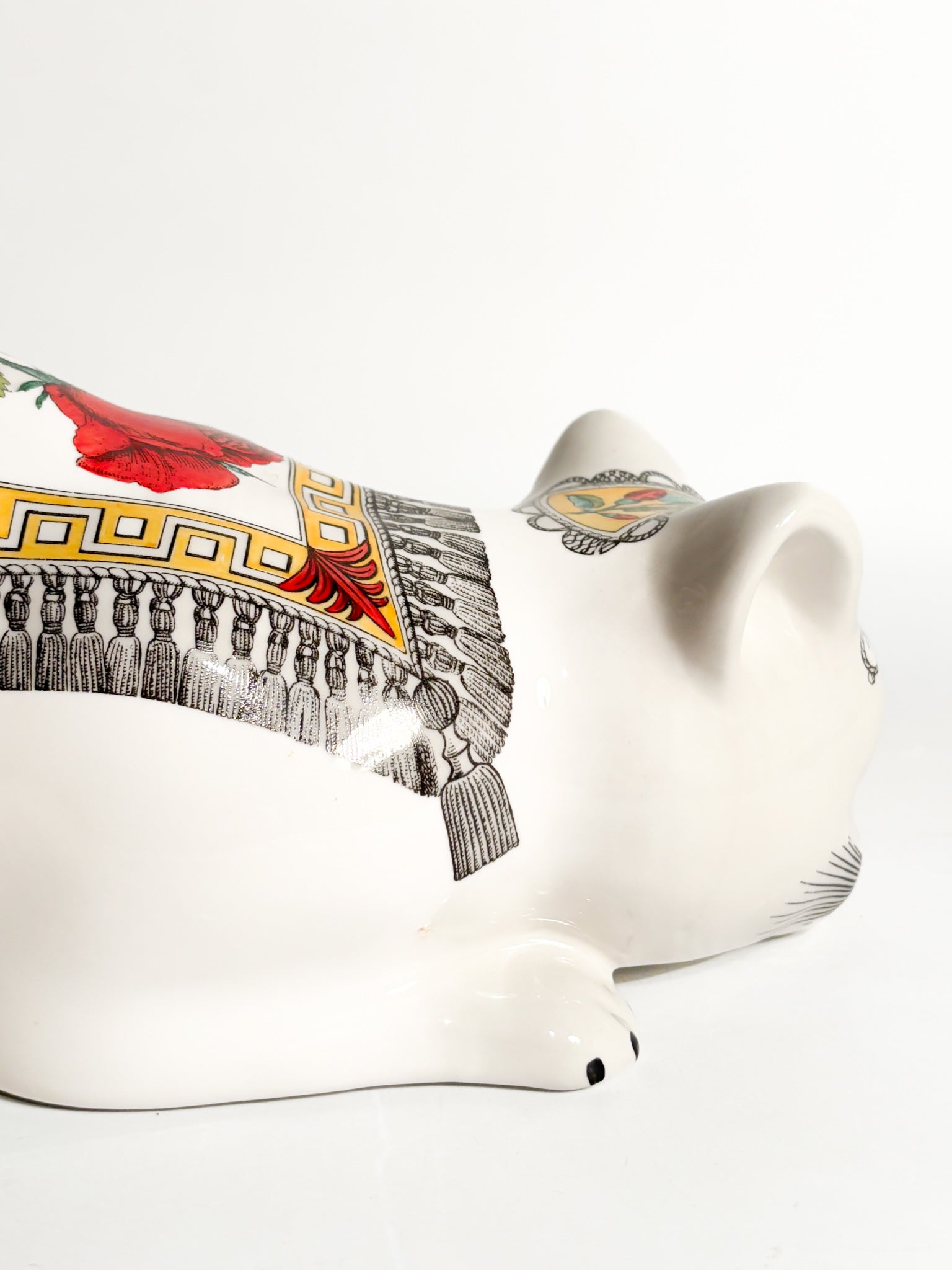 Scultura in Ceramica "Gatto Mantellato" di Piero Fornasetti Anni 50