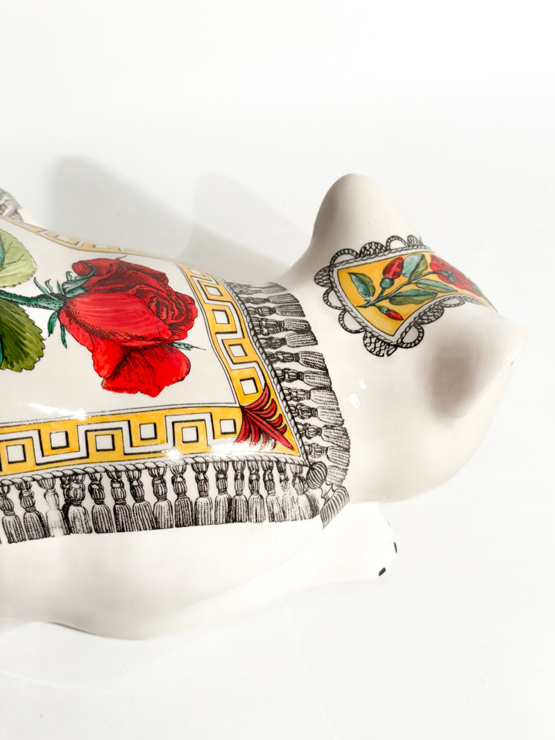 Scultura in Ceramica "Gatto Mantellato" di Piero Fornasetti Anni 50