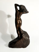 Female Nude Bronze Sculpture by Vincenzo Aurisicchio from 1800