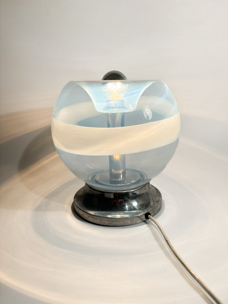 Mazzega Table Lamp in Murano Glass Attributed to Nason, 1970s