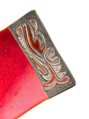 Centerpiece Bowl in Red Enameled Copper with Decorations by Studio Del Campo 60s