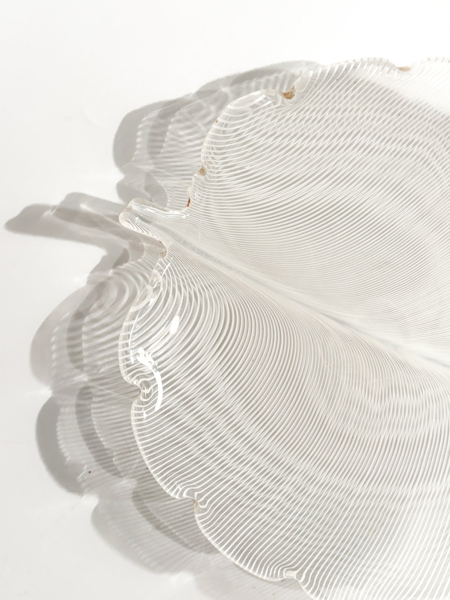 Foglia in Vetro di Murano di Tyra Lundgren per Venini del 1982