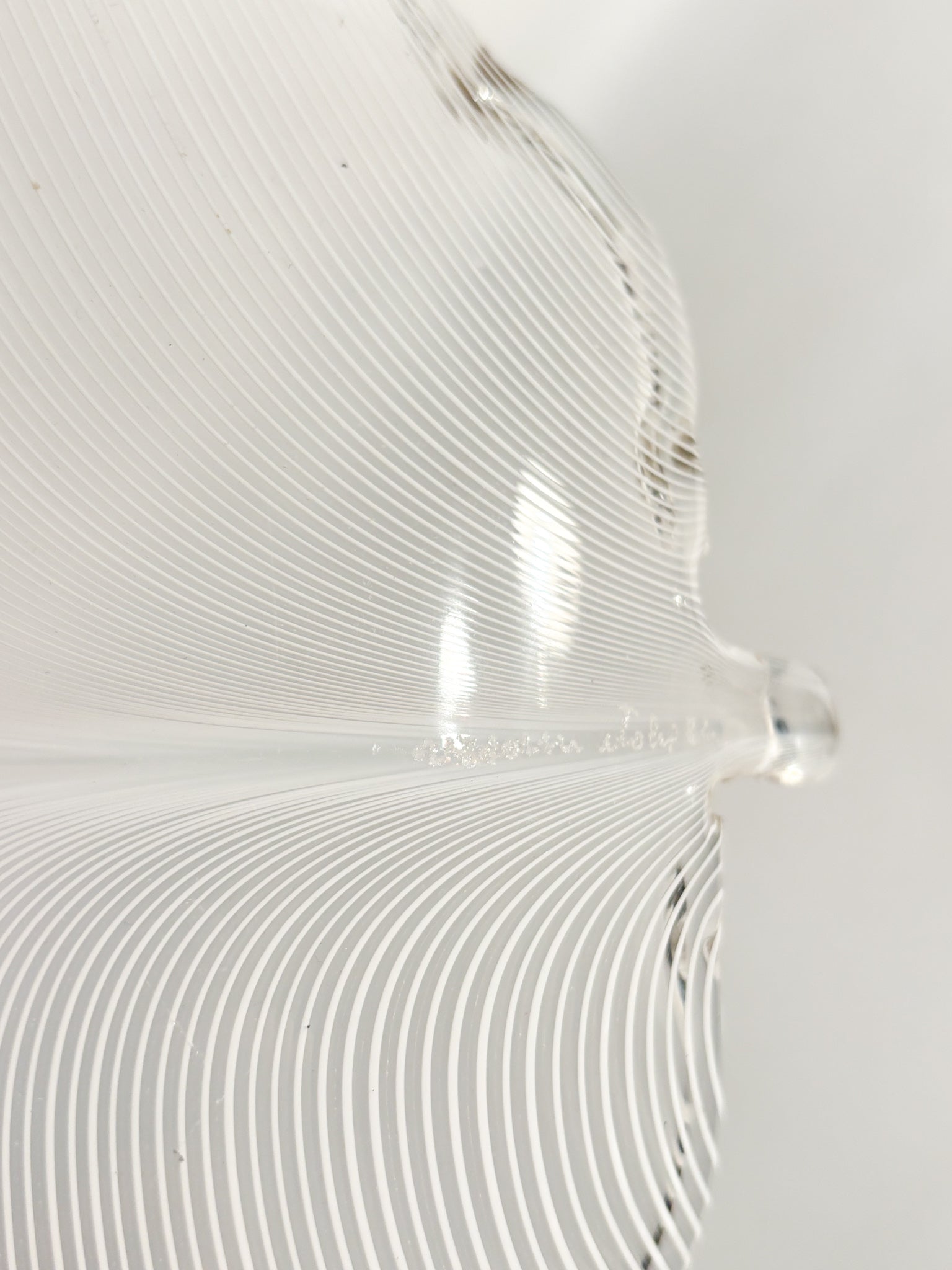 Foglia in Vetro di Murano di Tyra Lundgren per Venini del 1982