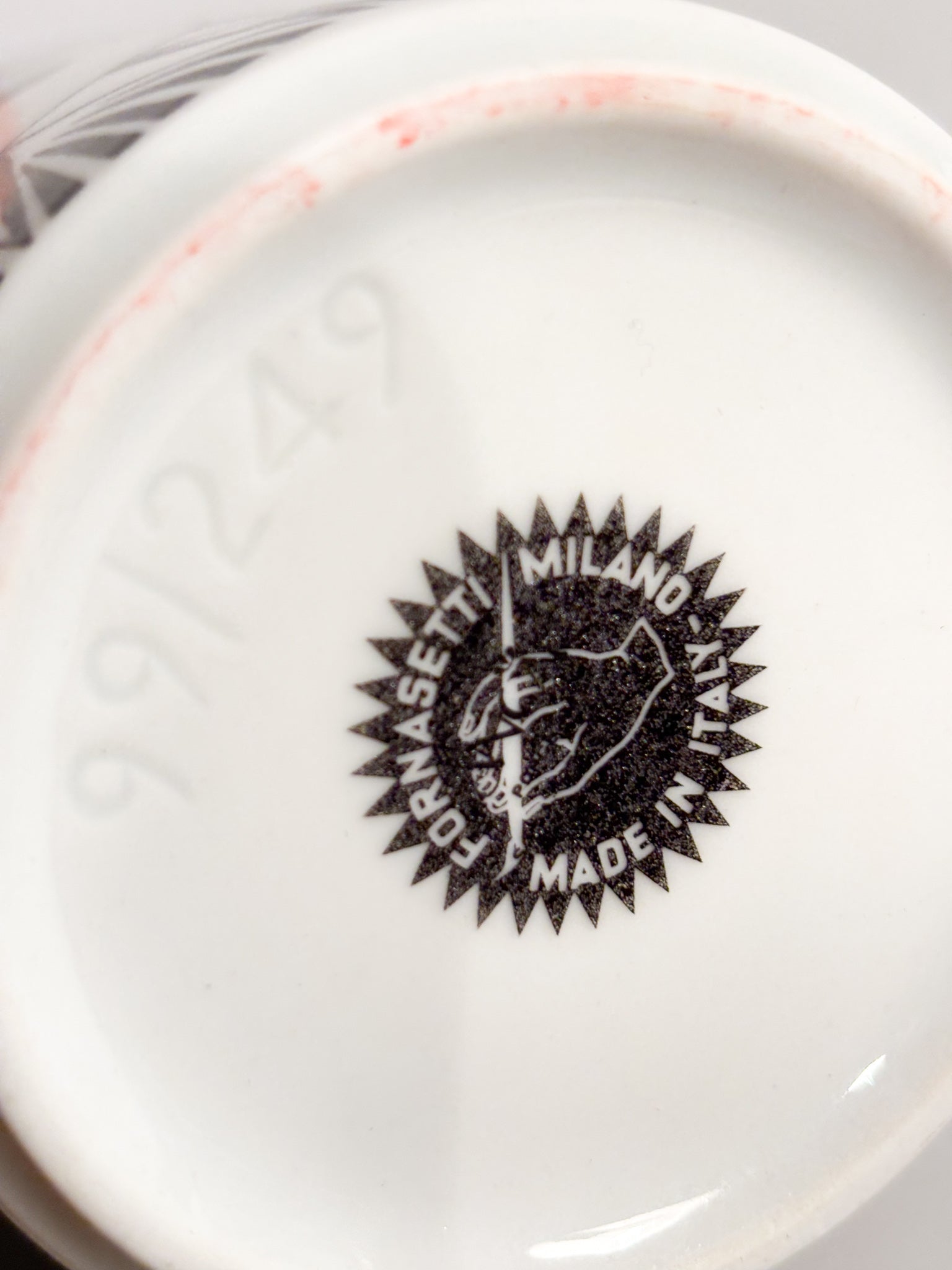 Portamatite "Sole" in Ceramica Bianca e Nera di Piero Fornasetti Anni 50