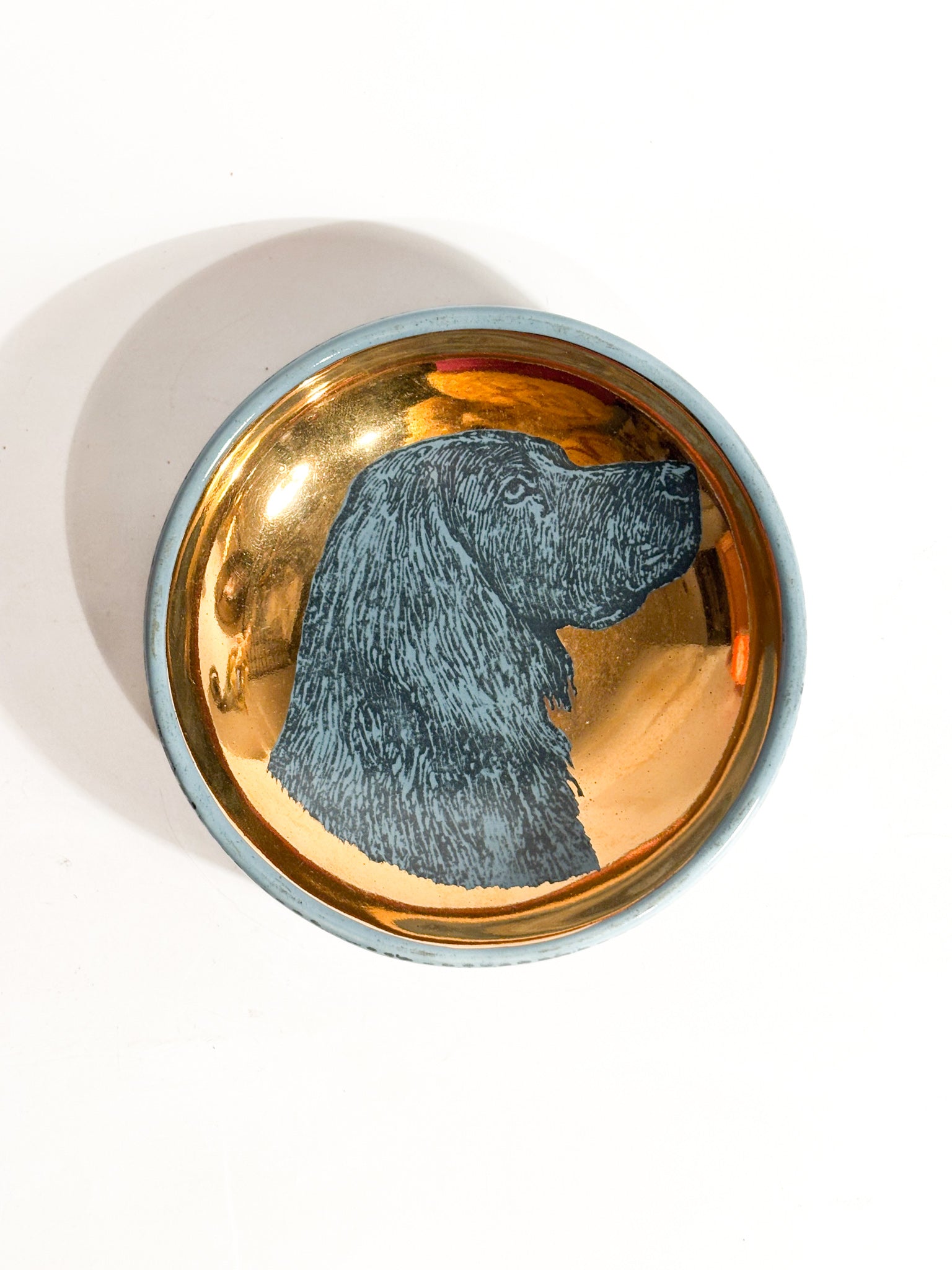 Ciotola per Cani in Ceramica "Braque Allemand" di Piero Fornasetti Anni 60