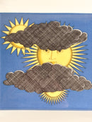 Piatto in Porcellana di Rosenthal "Il Sole di Capri" di Fornasetti anni 70