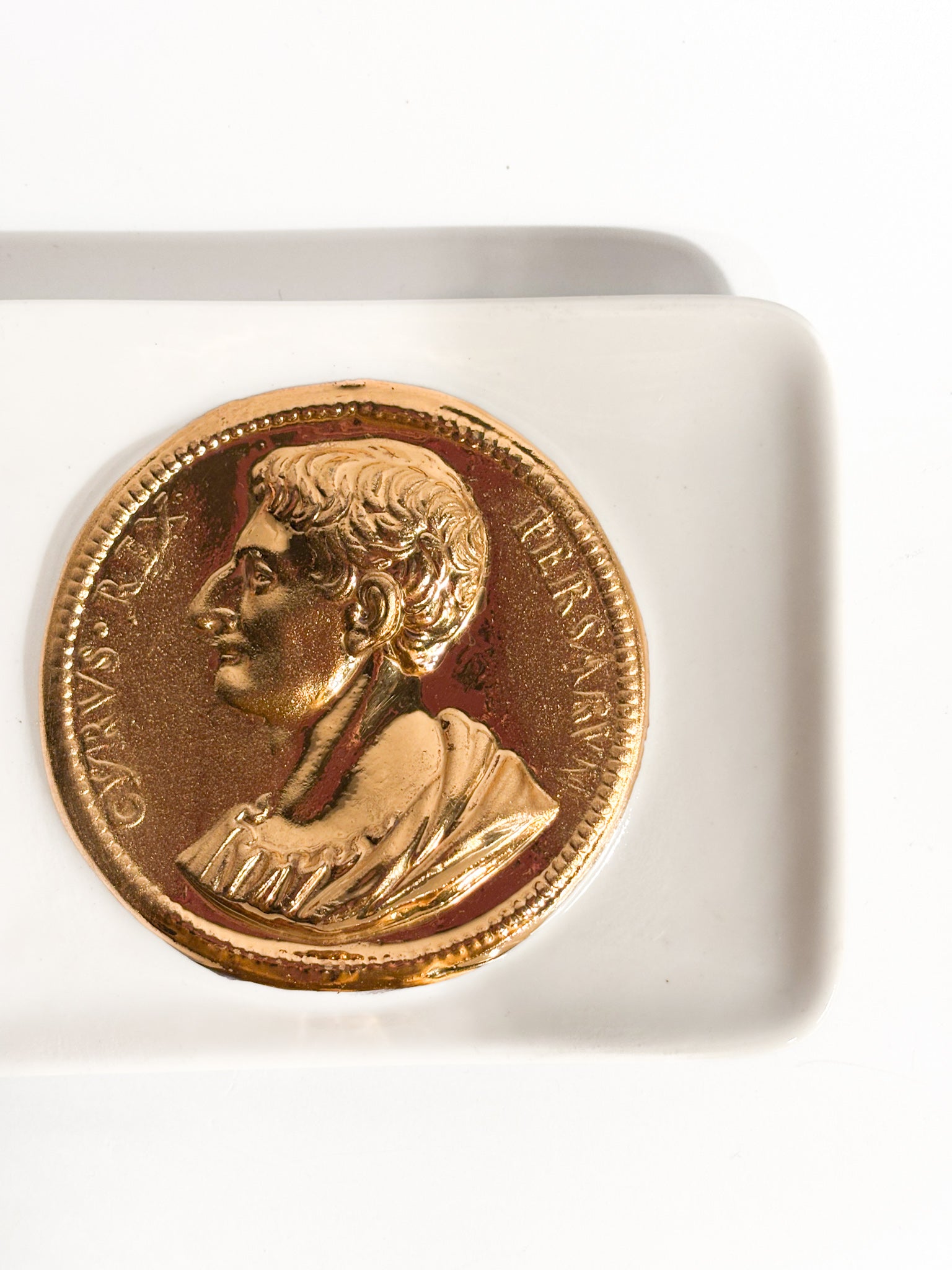 Posacenere a Vaschetta con Decoro Moneta Romana Anni 50