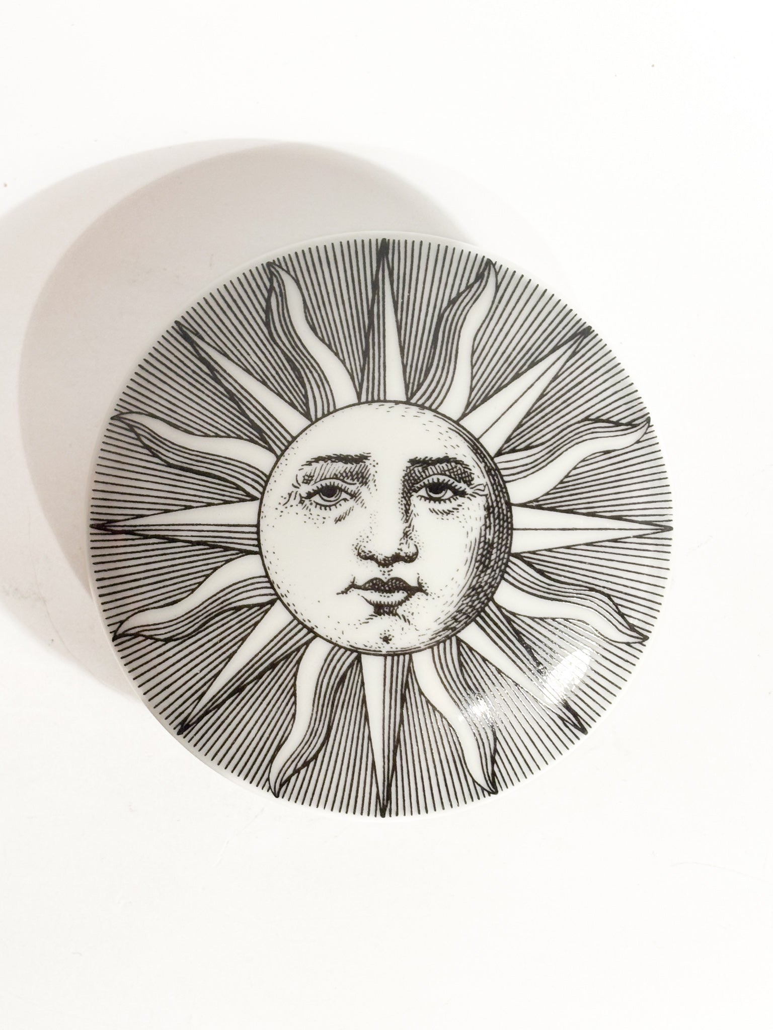 Scatola Tonda Collezione "Sole" di Fornasetti Anni 50
