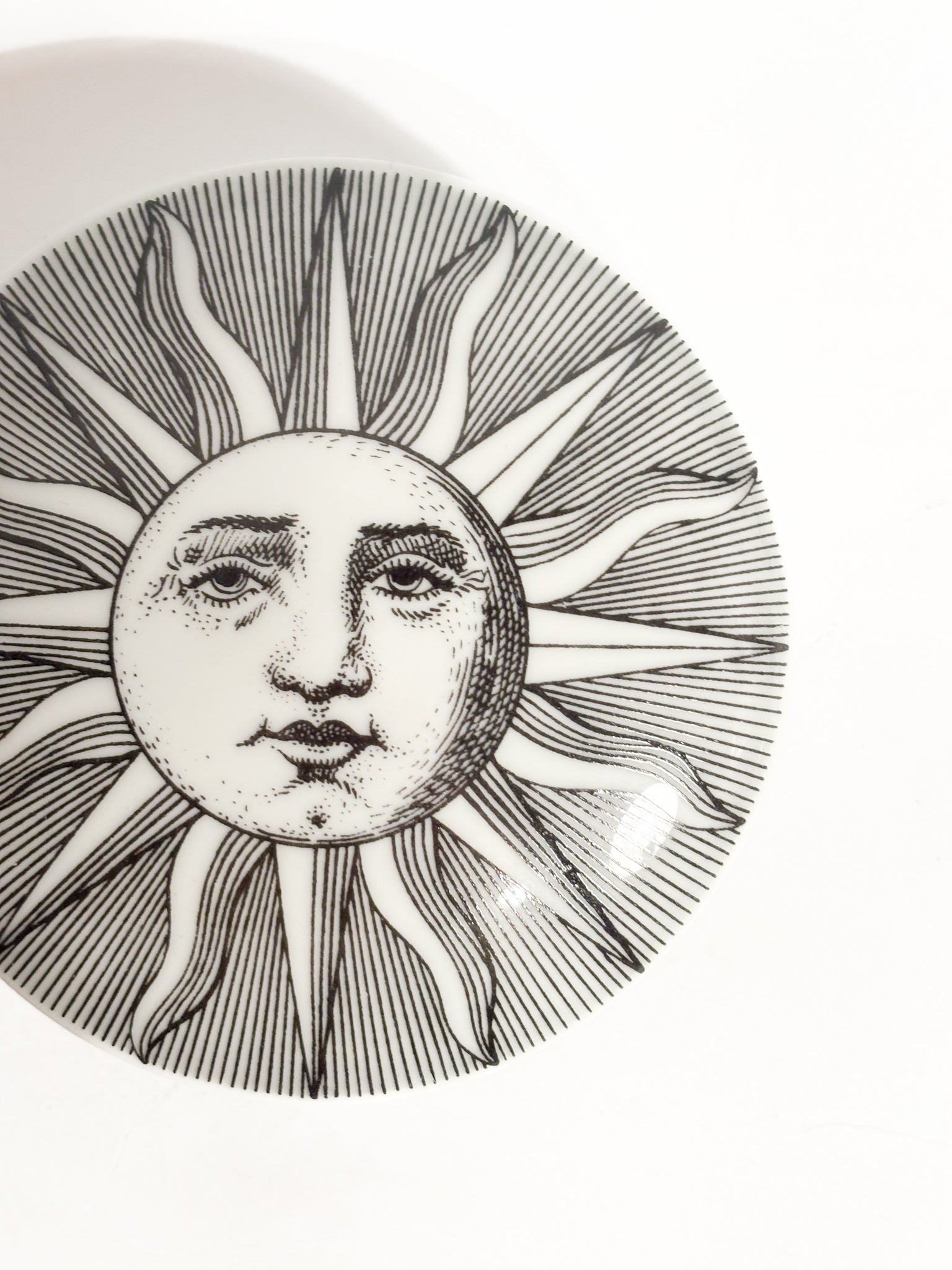 Scatola Tonda Collezione "Sole" di Fornasetti Anni 50