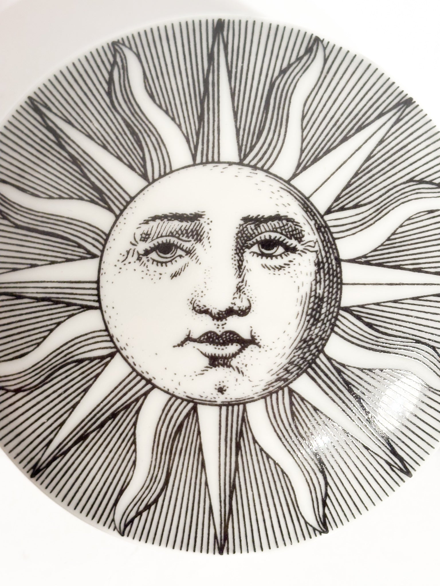 Scatola Tonda Collezione "Sole" di Fornasetti Anni 50