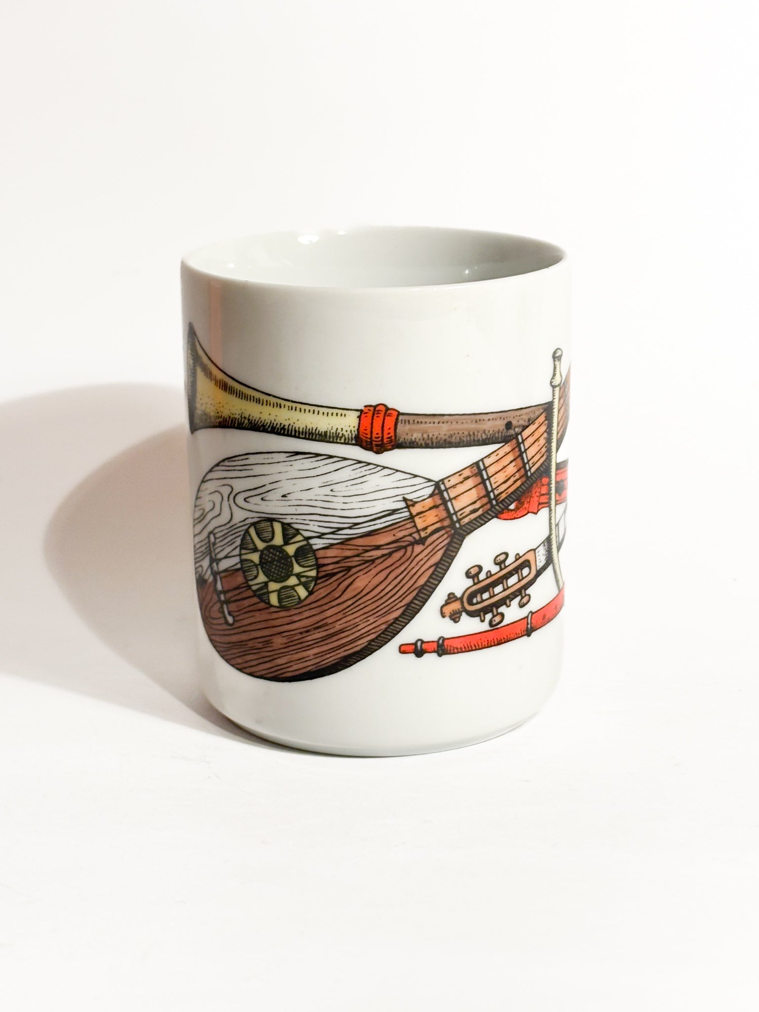 Portamatite in Ceramica "Strumenti Musicali" di Fornasetti Anni 60