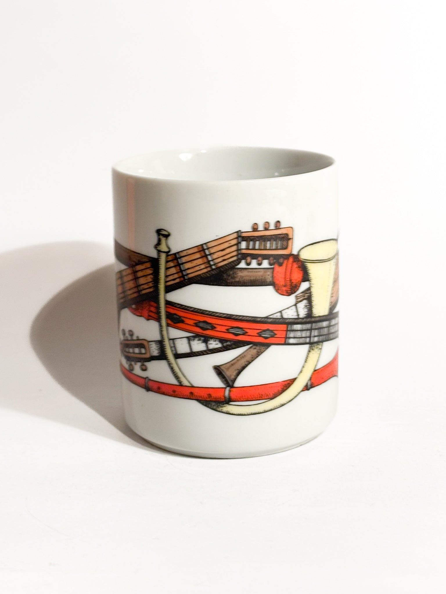 Portamatite in Ceramica "Strumenti Musicali" di Fornasetti Anni 60