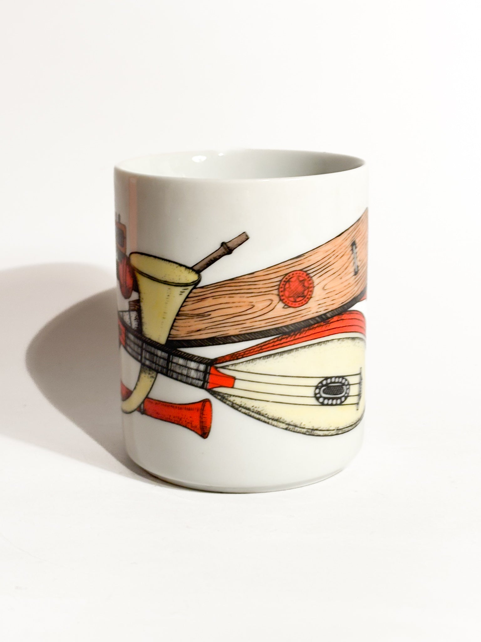 Portamatite in Ceramica "Strumenti Musicali" di Fornasetti Anni 60