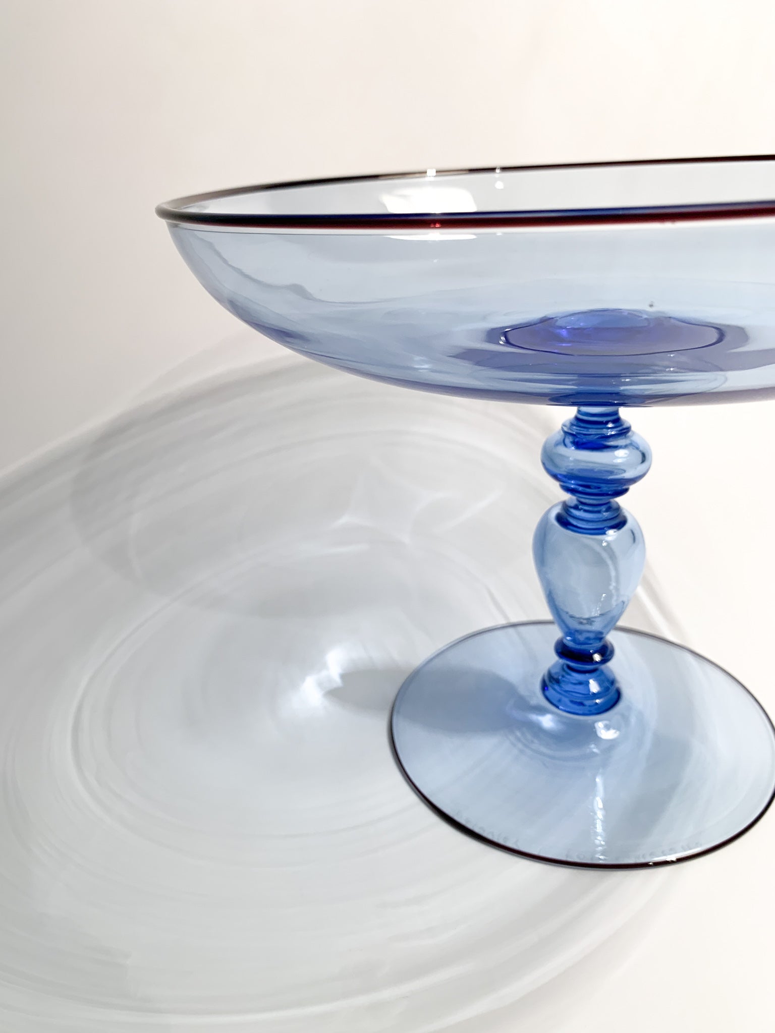 Murano Glass Centerpiece by Barovier & Toso Caravaggio Cup from the 1980s