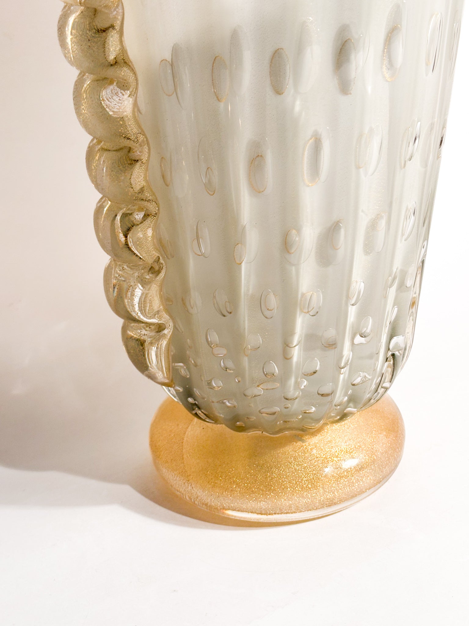 Vaso in Vetro di Murano Bullicante di Barovier & Toso Anni 60
