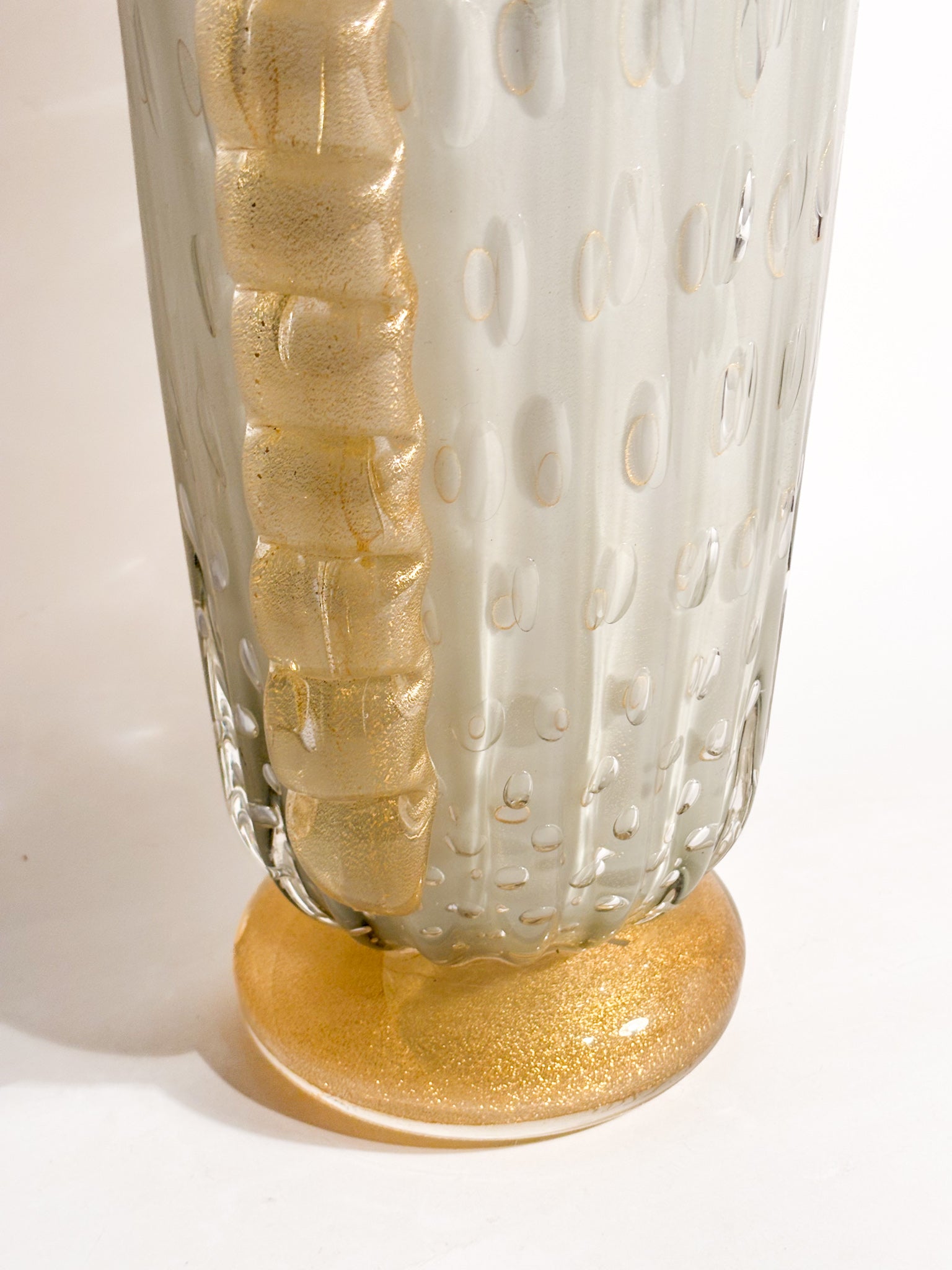 Vaso in Vetro di Murano Bullicante di Barovier & Toso Anni 60