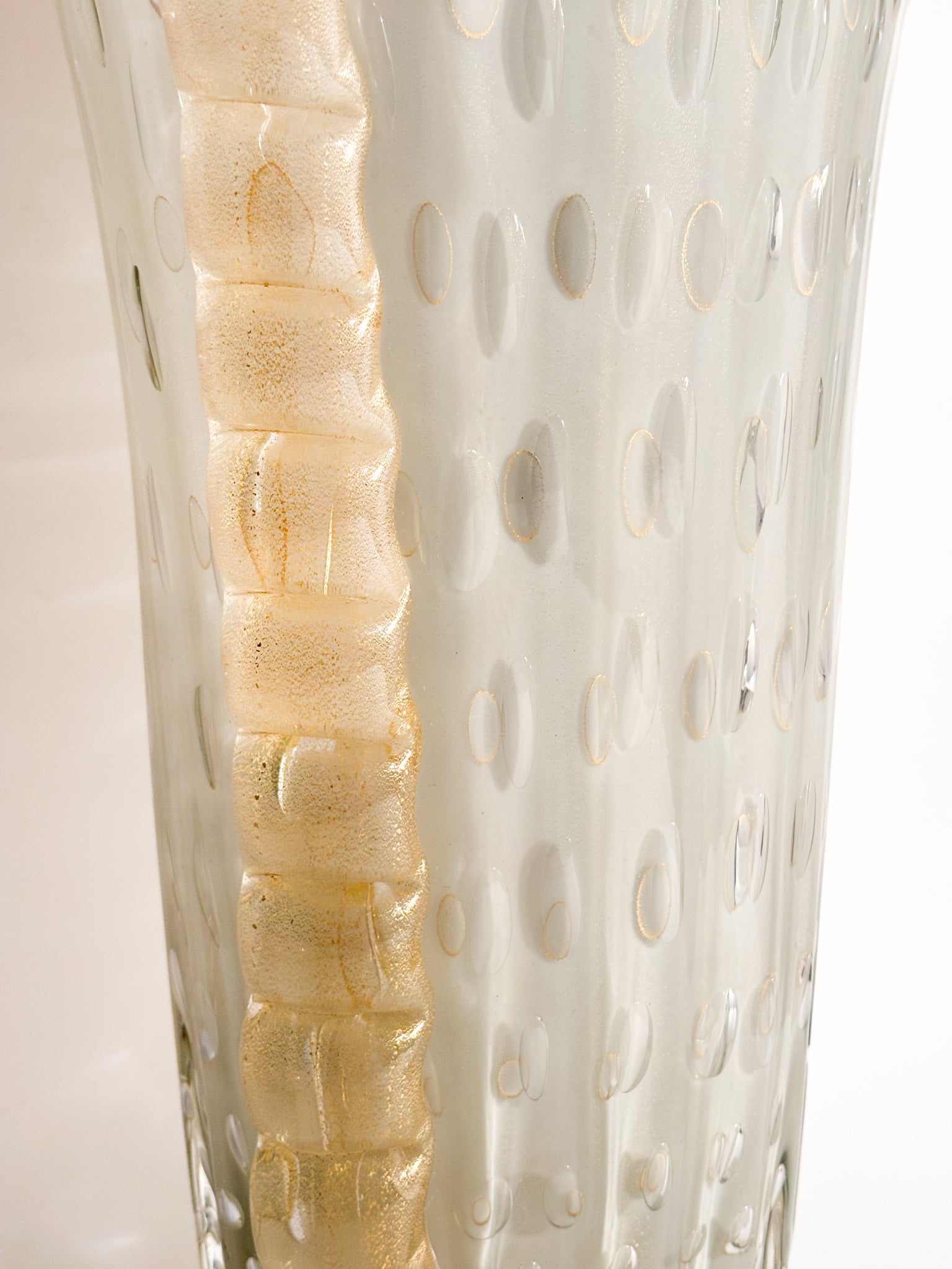 Vaso in Vetro di Murano Bullicante di Barovier & Toso Anni 60