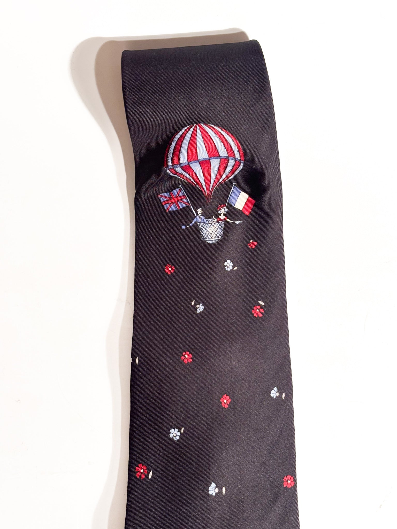 Cravatta in Seta "Fiori dal Cielo" di Piero Fornasetti Anni 60