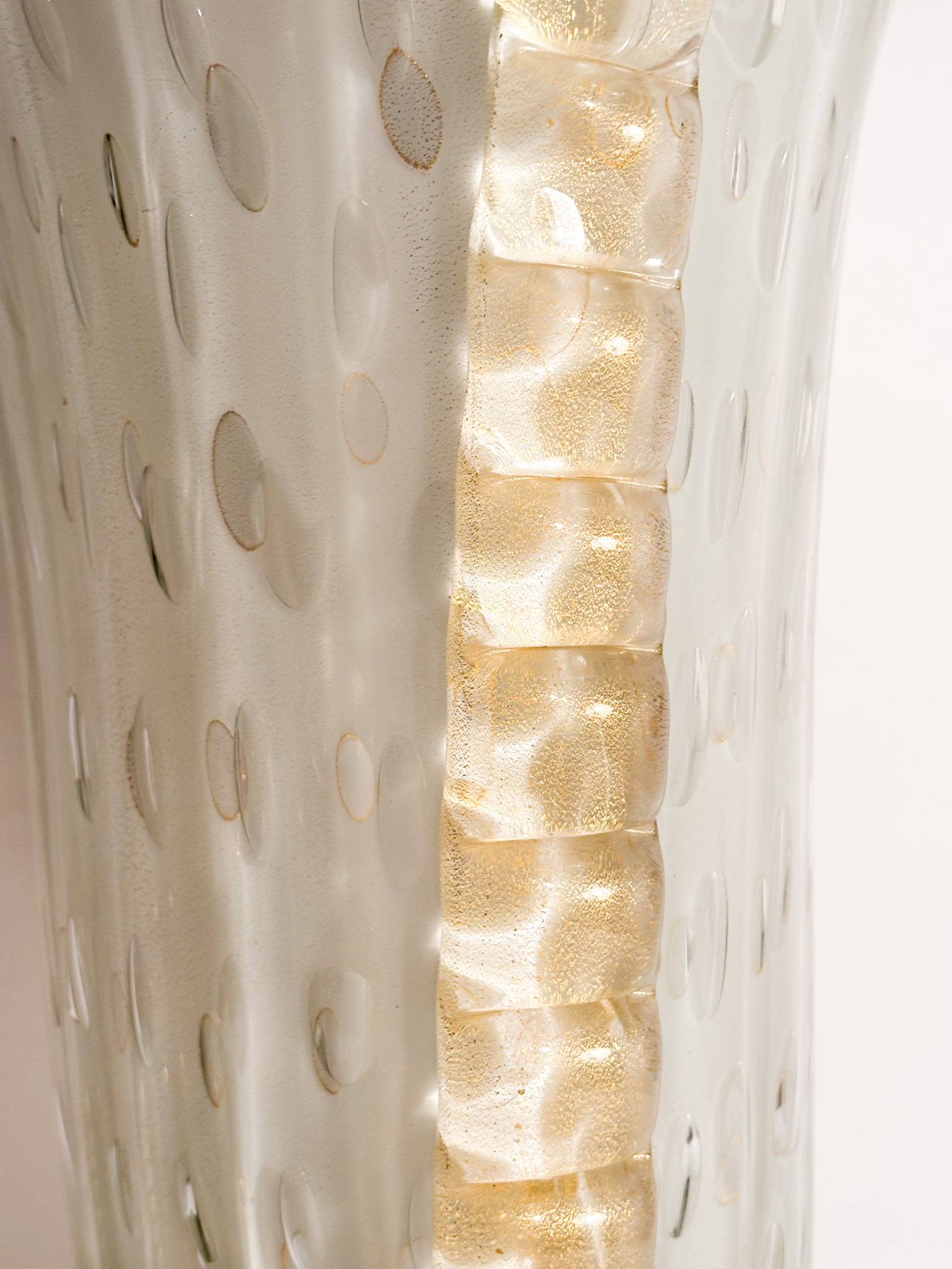 Vaso in Vetro di Murano Bullicante di Barovier & Toso Anni 60